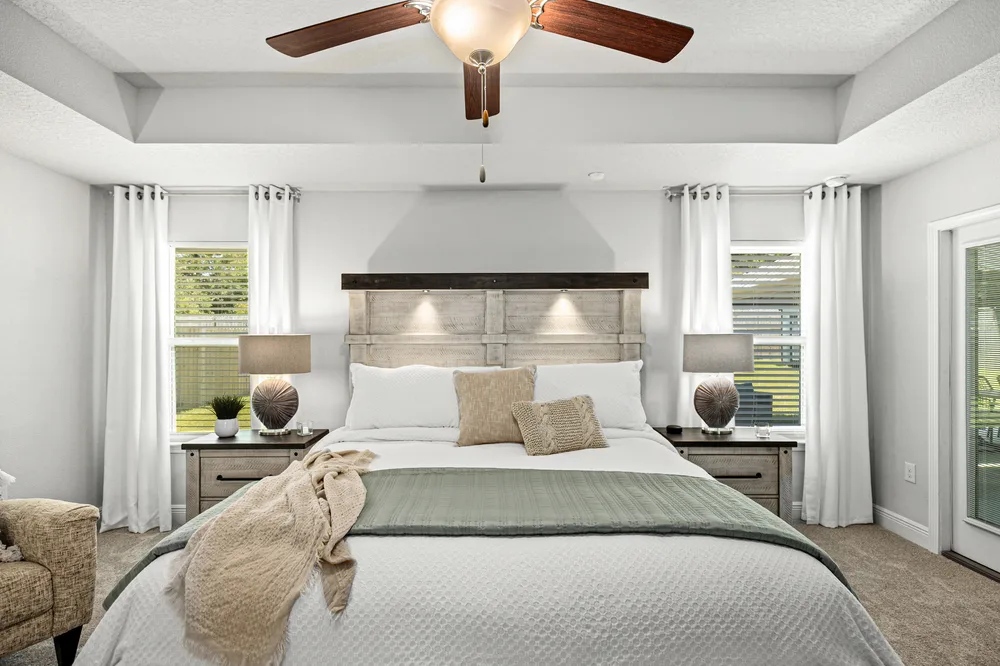 Spa feel master bedroom by Joy Signature Designs